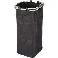 CASIBEL – Wasmand – Slim – 70 liter – Linnenmand - Zwart