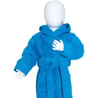 The One Towelling Baby Badjas Turquoise - 68/74