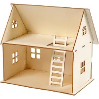 Adlibris DIY Houten Poppenhuis 18x27x25 cm