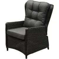 AVH-Collectie Marina premium lounge tuinstoel verstelbaar antraciet