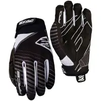 Five Gloves Race Handschoenen, zwart/wit 2020 S | 8 MTB handschoenen