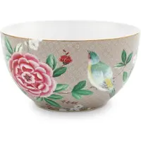 Pip studio Blushing Birds 15cm kom Kleur: khaki