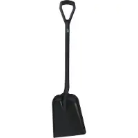 Multicare-Centrum Hygiene 5625-9 schop D-grip, zwart steel 104cm, standaard blad 33x27cm