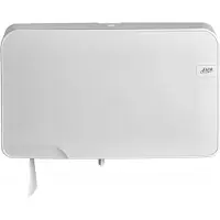Mts euro products Toiletpapierdispenser Quartzline Q5 jumbo klein duo wit 441007