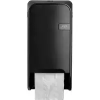 Quarz Toiletpapierdispenser Quartzline Q1 systeemrol duo zwart 441051