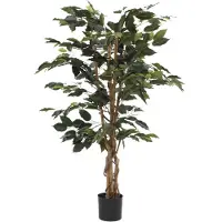 Mica Decorations Ficus Kunstplant - H110 x Ø65 cm - Groen