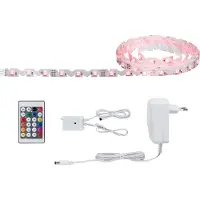 Paulmann FlexLED 3D Set RGB, 300 cm FlexLED, dimbaar, wit / opaal, Woon-/ Eetkamer, Kunststof, Modern