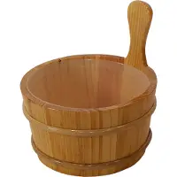 Saunia - Sauna emmer - houten emmer met plastic binnenbak - 4L