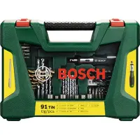 Bosch V-Line Boren en bitset met ratelschroevendraaier en magnetisch uitschuifbare pen 91-delig
