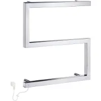 Smedbo Dry Handdoekwarmer S-model 50x52,5cm - 50 Watt - RVS - Verwarming, Radiatoren, Elektrische Radiatoren - 7391447076318