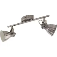 Eglo Seras - LED spot - 2-Lichts - 3,3W - nikkel-antiek/creme