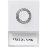 Friedland Beldrukker | Honeywell (Bedraad, Verlicht, Naamplaatje, Wit)
