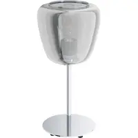 Eglo 39669 Albarino Tafellamp Staal Chroom/Gestoomd Glas - 1 x E27