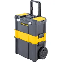Stanley STST1-80151 - Gereedschapswagen Essential 3-in-1 - Telescopische handgreep - Zwart Geel