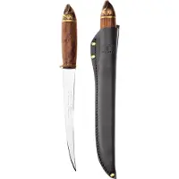 Marttiini Salmon Filleting Knife 552017W Polished 1.4034, Birch, fileermes