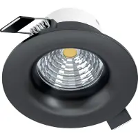 Eglo Saliceto Inbouwarmatuur - LED - Ø 8,8 cm - Zwart - Dimbaar