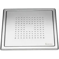 Smedbo Afvoerrooster outline met vierkant patroon 20x20x0.55 cm chroom
