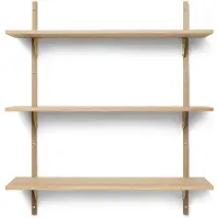 Ferm Living Sector Rek Oak|Brass | Triple - Wide