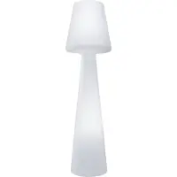 Newgarden Vloerlamp Lola hoogte 165 cm warmwit, wit / opaal, Kunststof, Modern
