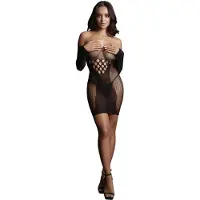 Le Désir - Long Sleeved Mini Dress - One Size