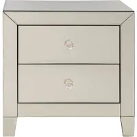Kare design Luxury Ladekast 2-Laden - B49xD41xH50 Cm - Spiegelglas Champagne
