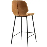 By-Boo Barstoel Seashell Low Cognac