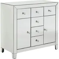 Kare design Luxury Dressoir 2-Deuren/6-Laden - B88xD41xH83,5 Cm - Spiegelglas