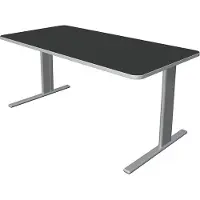 Kerkmann Büromöbelfabrik Bureau Unic comfort antraciet 160x80cm