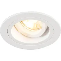 QAZQA Smart inbouwspot wit rond kantelbaar incl. Wifi GU10 - Chuck