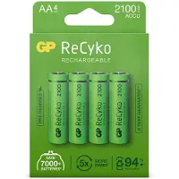 GP Batterier ReCyko+ 2100mAh - Batterijen - 4Stk.