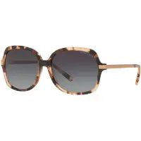 Michael Kors zonnebril Adrianna II MK2024 316213 Pink Tortoise lichtgrijze gradiënt