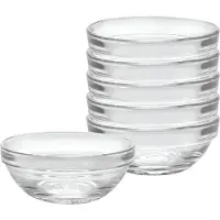 Duralex Schaal Lys Stapelbaar 9cm A 6st Transparant transparant Glas