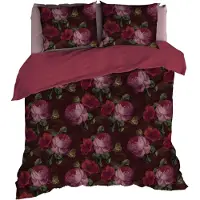 Satin d'or Dekbedovertrek Valeria Red Bund Satijn-200 x 200 / 220 cm | 2-Persoons