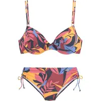 Sunseeker Bikini blauw / limoen / pitaja roze / oudroze