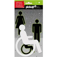 Pickup Route Acryl Pro Picto Rolstoel Wit