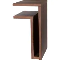 Maze F-shelf Wandplank Links Walnoot - Nachtkastjes Walnootfineer Walnut - 305119