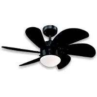 WESTINGHOUSE Turbo Swirl - compacte ventilator, zwart, Woon-/ Eetkamer, Hout, Modern