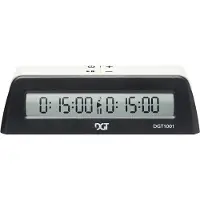 Dgt 1001 - Schaakklok - Countdown en up-count functie - Zwart/wit