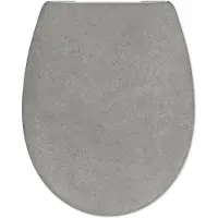 Mueller Toza Grey softclose toiletzitting met Quick-Release