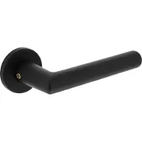 Intersteel Deurkruk Broome op rozet - aluminium/zwart