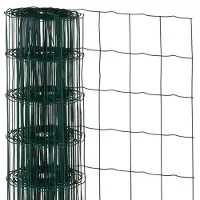 Nature - Verzinkt staal gaas - 1 x 10m - Groen - 100 x 75mm mazen