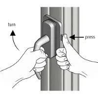 Reer Sicherheitsschloss für Fenster-/Balkontür - - One Size - Sicherheitsausrüstung