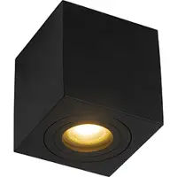 QAZQA Moderne vierkante badkamer spot zwart IP44 - Capa
