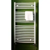 Eastbrook Biava Multirail horizontale gebogen verwarming 36x40cm Wit 115 watt