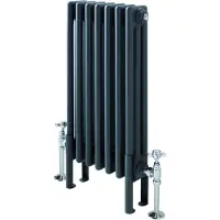 Eastbrook Rivassa voetsteuntjes voor 2 koloms radiator antraciet