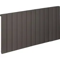 Eastbrook Rosano horizontale aluminium radiator 60x123cm Antraciet 1443 watt
