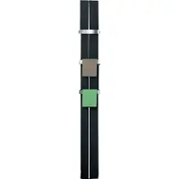 Eastbrook Preston verticale aluminium verwarming 180x18,5cm Mat zwart 550 watt