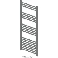 Eastbrook Wendover handdoekradiator 60x120cm 602W antraciet
