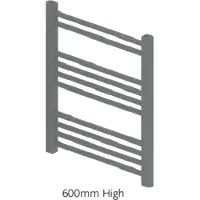 Eastbrook Wendover handdoekradiator 50x60cm 260W antraciet
