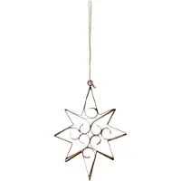 Ptmd christmas burn ijzere hanger ster lang open l
